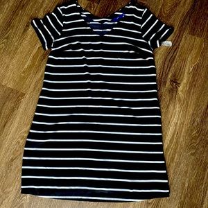 Short Sleeve Striped Dress